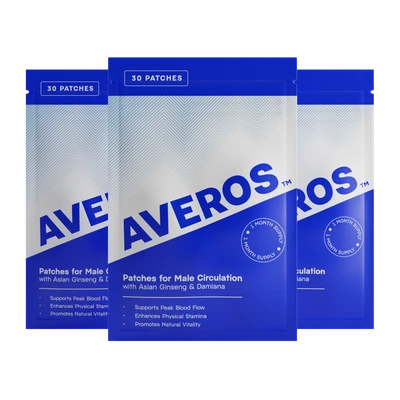 Drei Packungen Averos Patches